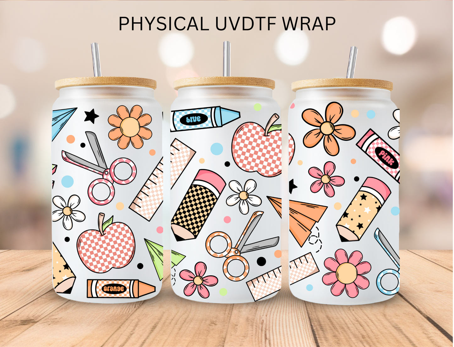 Teacher Aesthetic - 16 oz / 20 oz Libby UV DTF