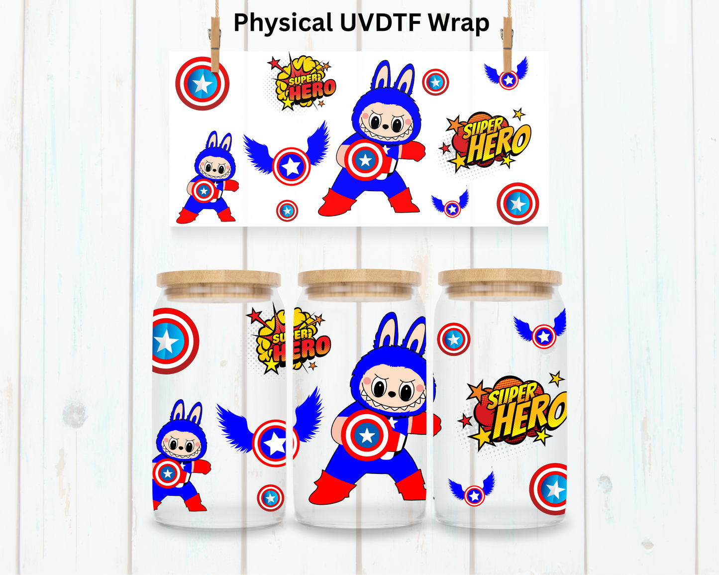 Captain LaBu Bear - 16 oz / 20 oz Libby UV DTF