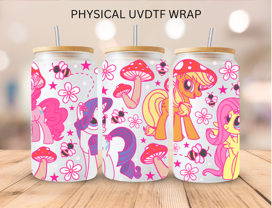 Bright Colored MLP - 16 oz / 20 oz Libby UV DTF Wrap