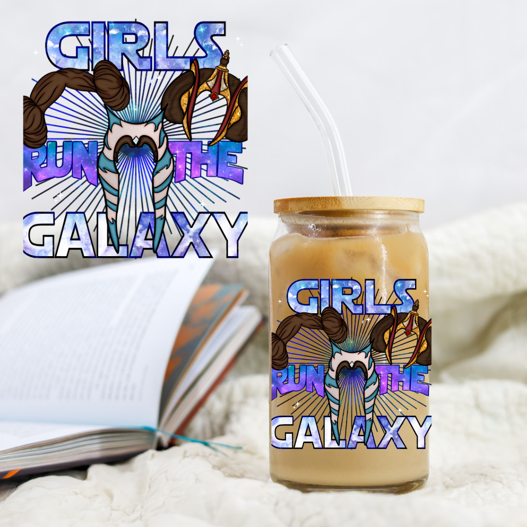 Girls Run The Galaxy Star Hero - UV DTF Libby Decal NEACE CO EXCLUSIVE