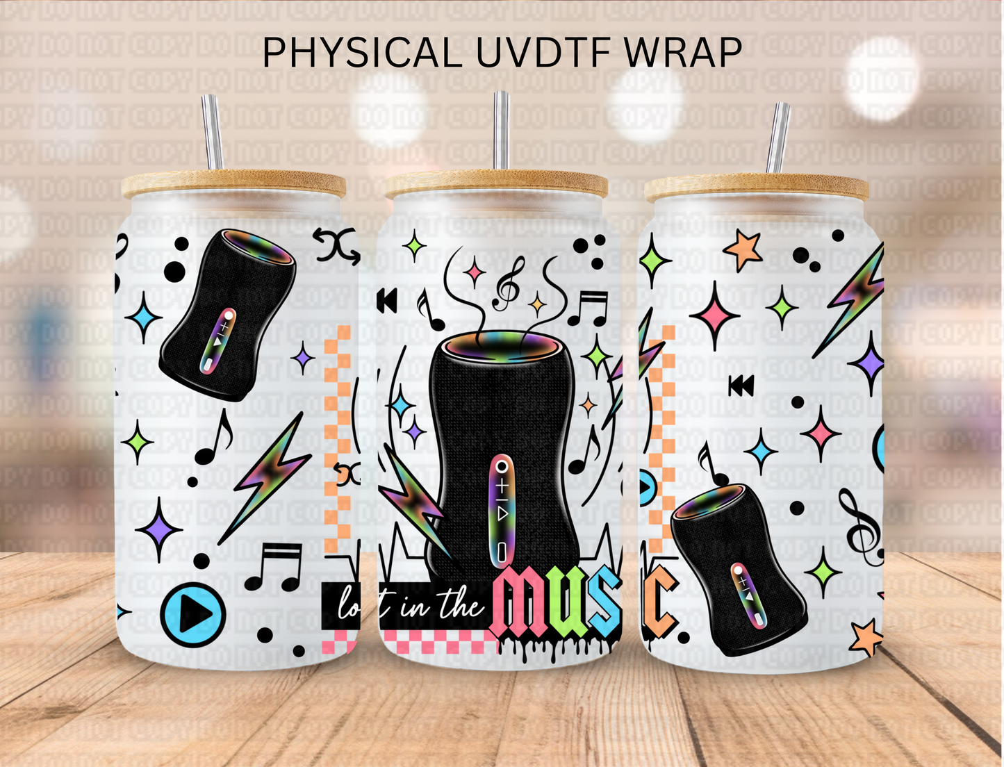 Lost In The Music - 16 oz / 20 oz Libby UV DTF