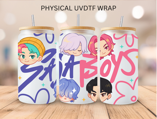 K POP Version 02 - 16 oz / 20 oz Libby UV DTF Wrap