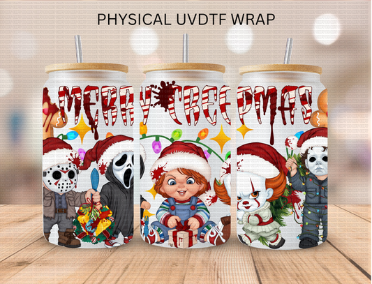 Christmas Merry Creepmas - 16 oz / 20 oz Libby UV DTF Wrap