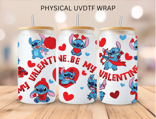 Valentines Be My Valentine Alien - 16 oz / 20 oz Libby UV DTF