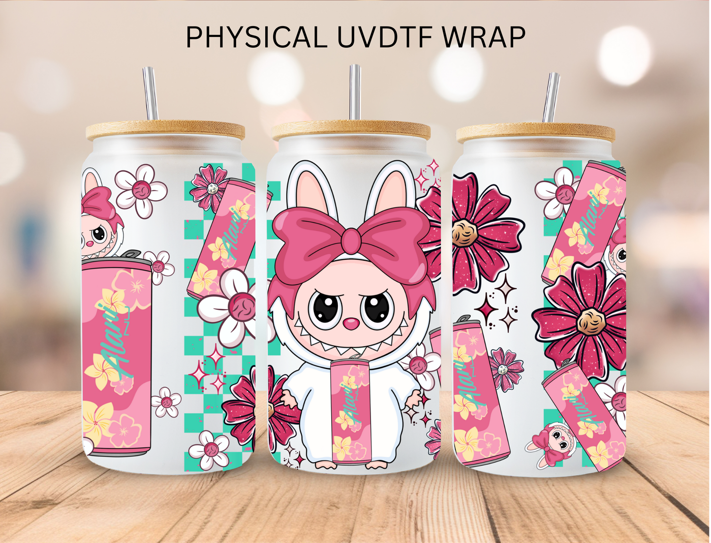 Bubu lan Drink - 16 oz / 20 oz Libby UV DTF Wrap