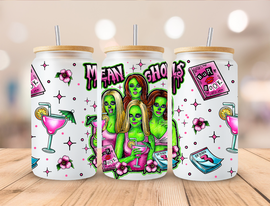 Mean Ghouls - 16 oz / 20 oz Libby UV DTF Wrap GRAVITEES EXCLUSIVE DESIGN