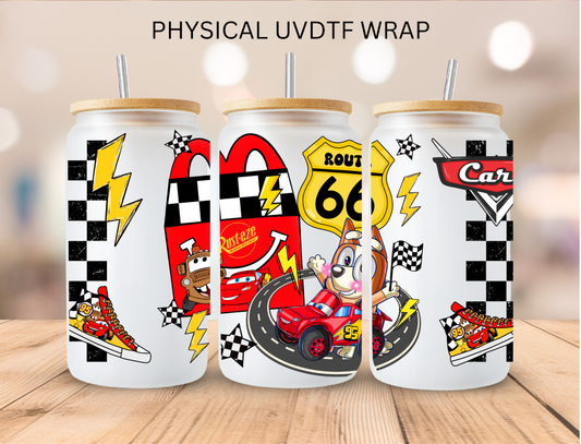 Blue Dog Route 66 - 16 oz / 20 oz Libby UV DTF