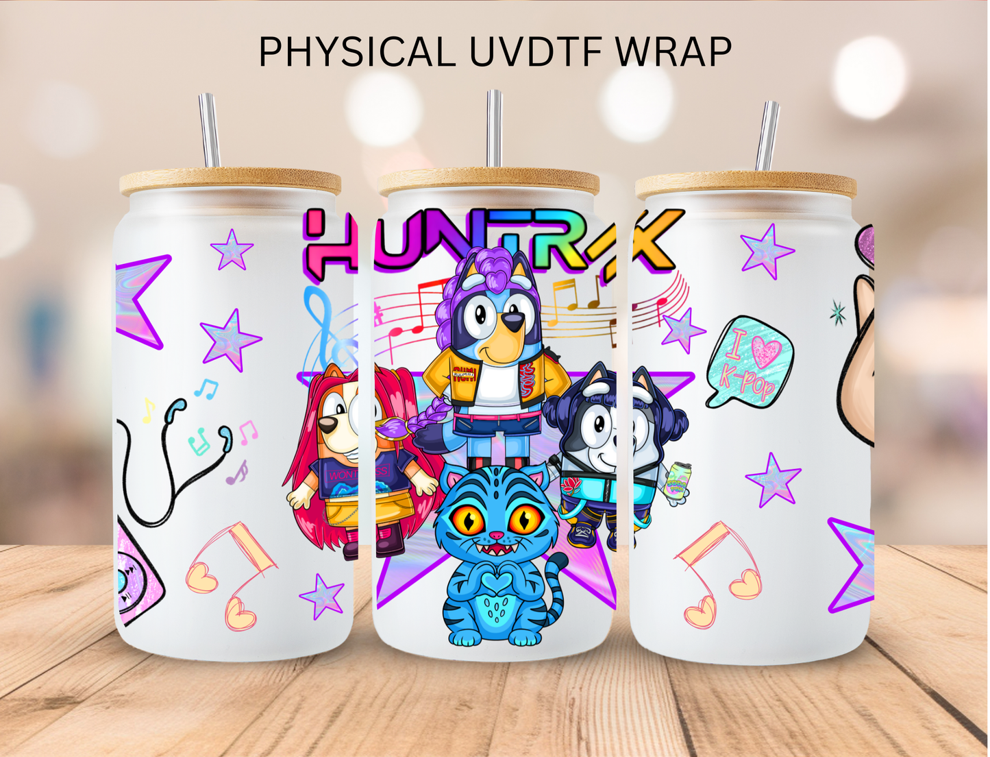 Kpop Blue Dogs - 16 oz / 20 oz Libby UV DTF