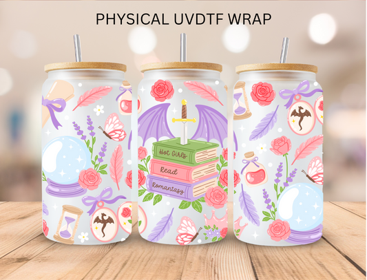 Pastel Fantasy Books - 16 oz / 20 oz Libby UV DTF Wrap