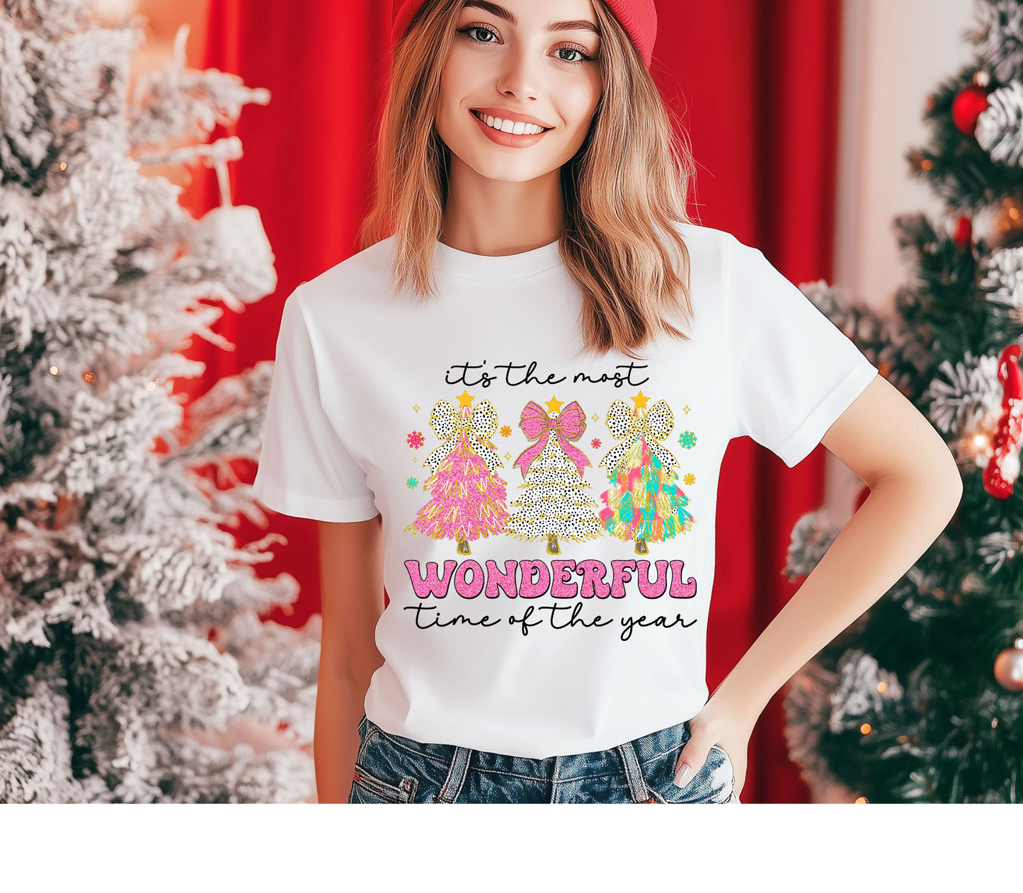 Christmas Wonderful Time Of The Year - Adult DTF Print Transfer