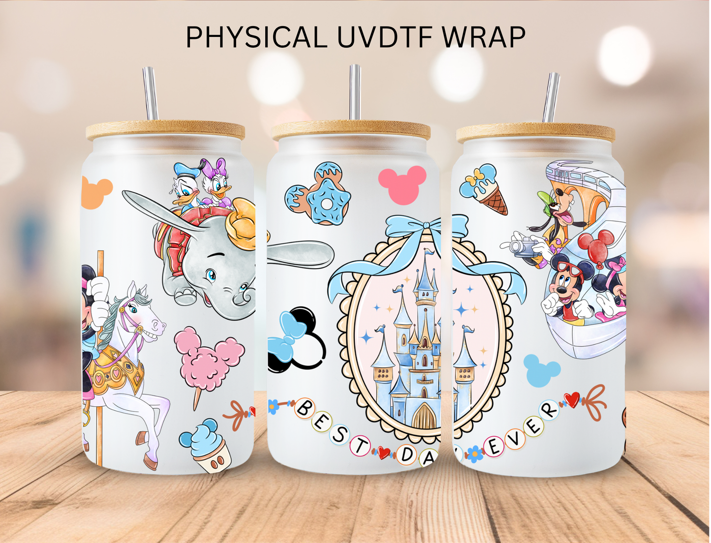 Dumbo Castle Frame - 16 oz / 20 oz Libby UV DTF Wrap