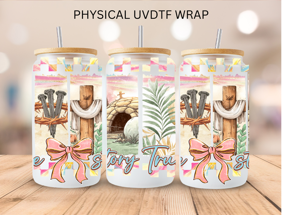 Pastel Easter Crosses - 16 oz / 20 oz Libby UV DTF