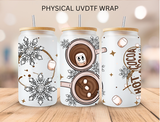 Christmas Hot Cocoa - 16 oz / 20 oz Libby UV DTF Wrap