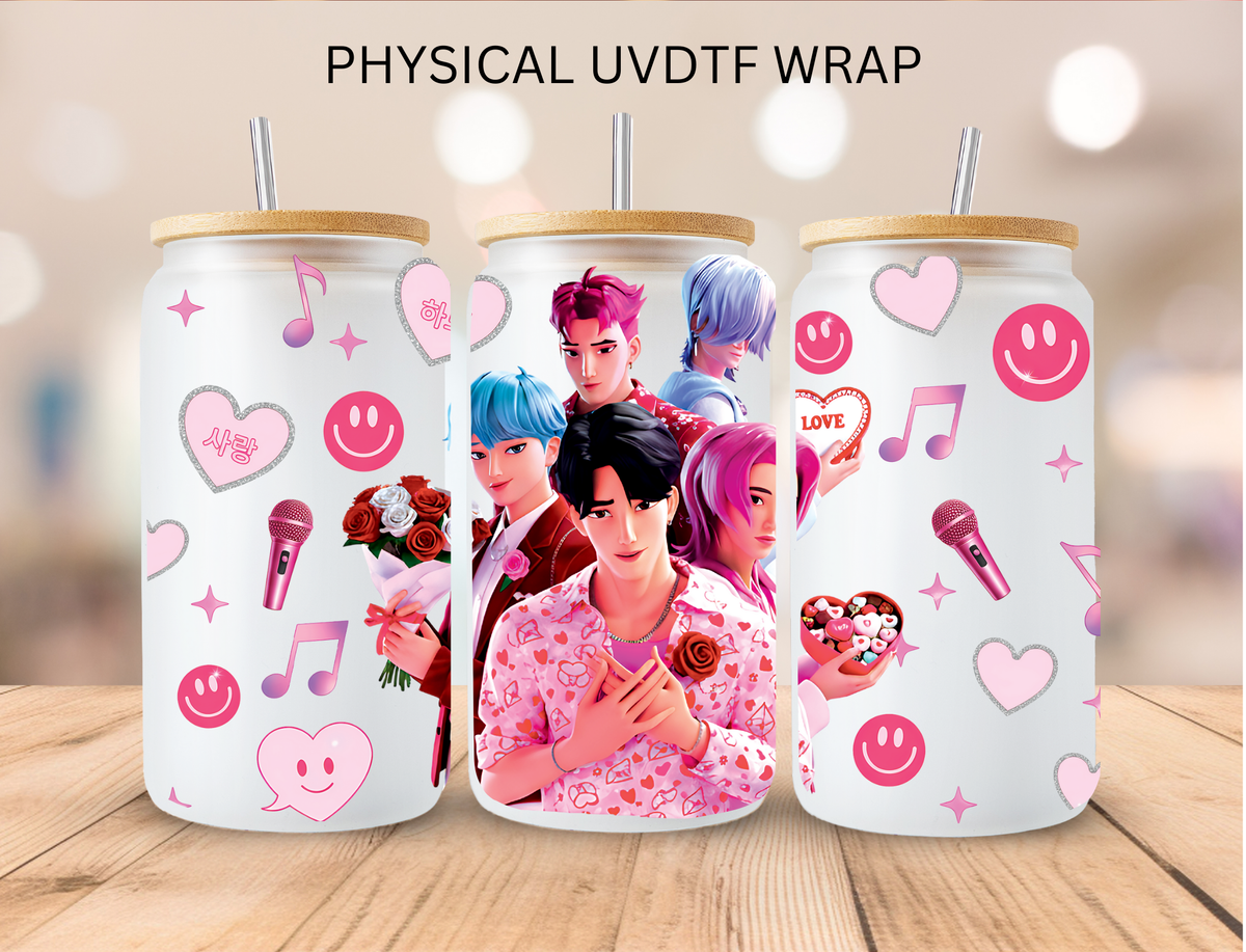 Valentine K-pop 7 - 16 oz / 20 oz Libby UV DTF