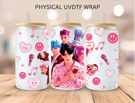 Valentine K-pop 7 - 16 oz / 20 oz Libby UV DTF