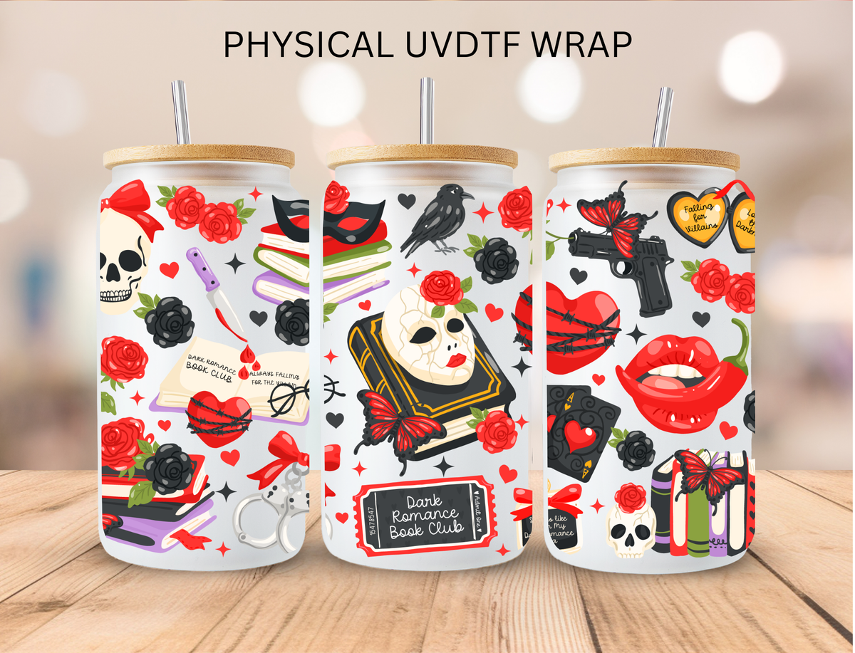 Dark Romance Book Club Book Lover - 16 oz / 20 oz Libby UV DTF