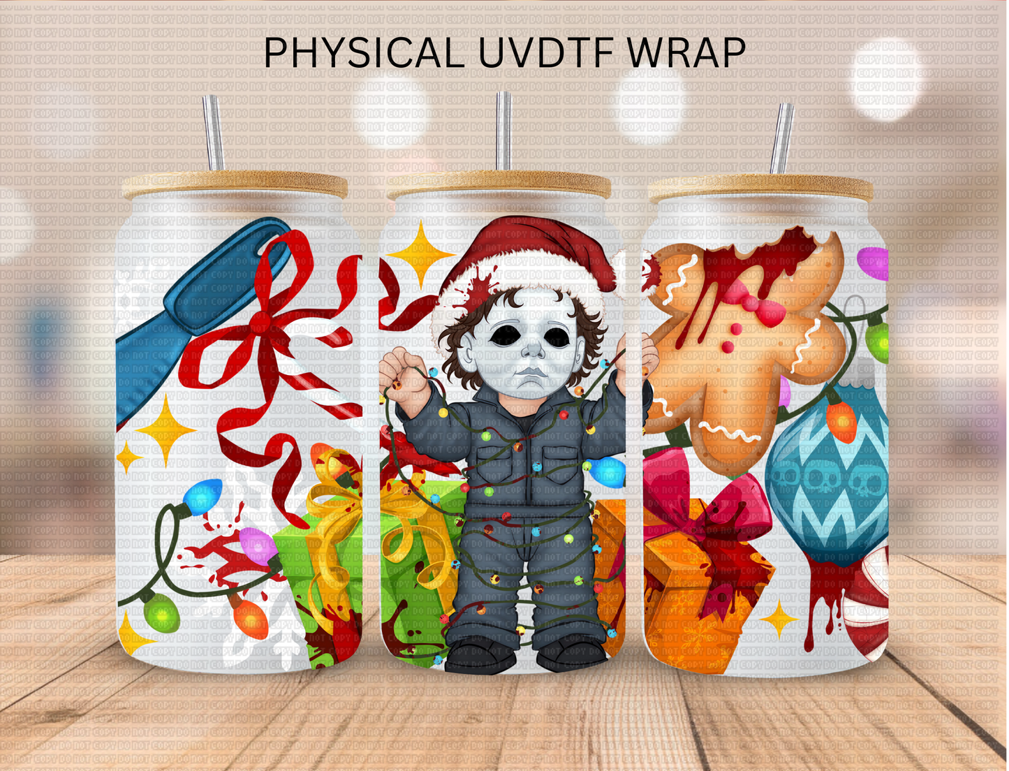 Michael Christmas - 16 oz / 20 oz Libby UV DTF Wrap