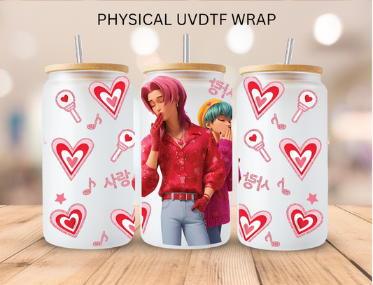 Valentine K-pop 8 - 16 oz / 20 oz Libby UV DTF