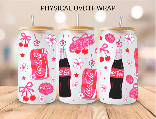 Floral Cherries Coke - 16 oz / 20 oz Libby UV DTF Wrap (Copy)