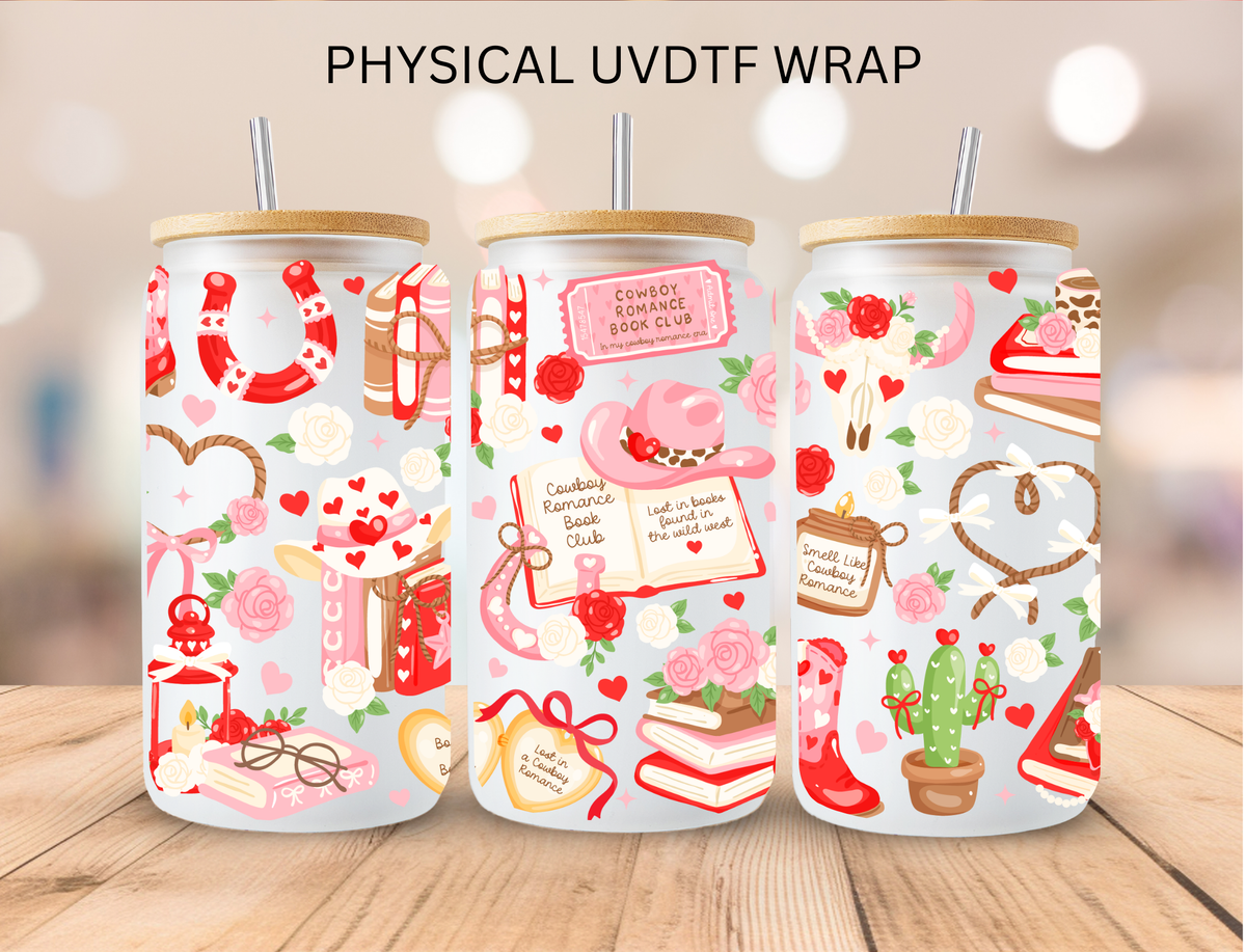 Western Romance Book Club Book Lover - 16 oz / 20 oz Libby UV DTF