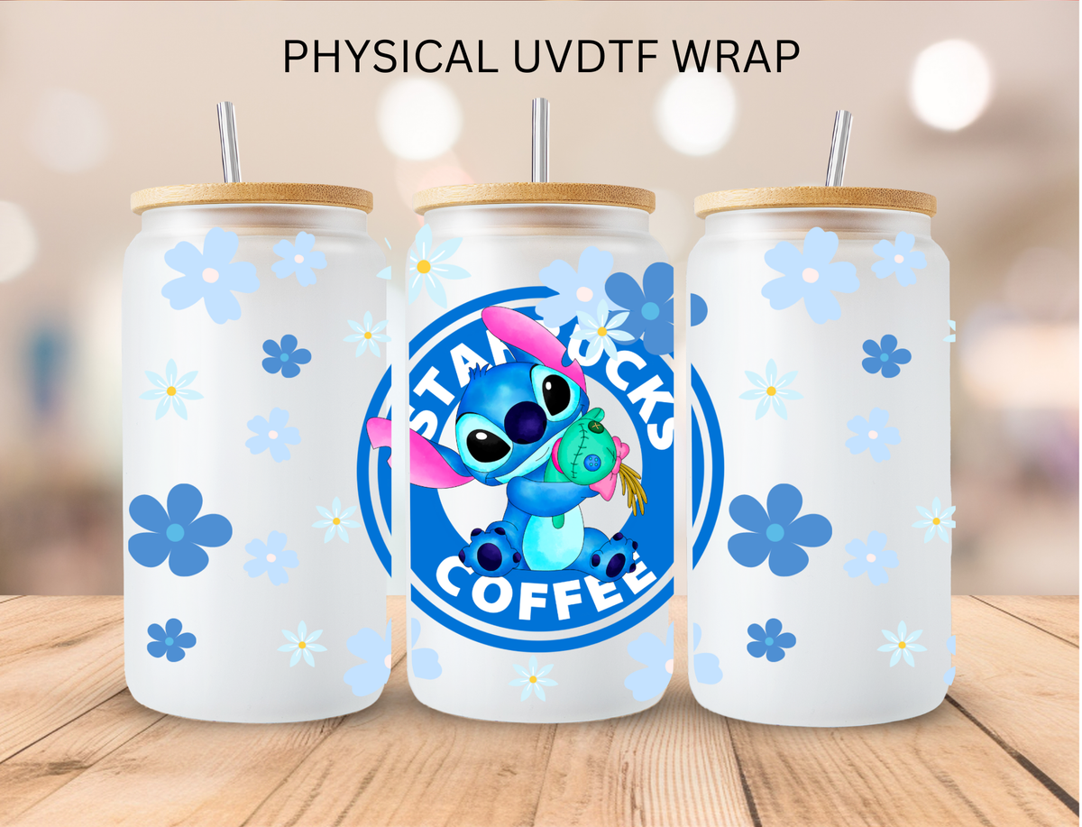 Blue Alien Coffee - 16 oz / 20 oz Libby UV DTF