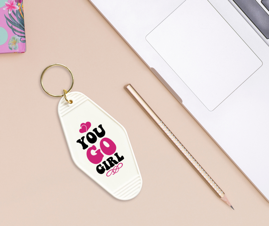 You Go Girl - UVDTF Motel Keychain Set Of 6 RTS