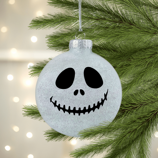 Skeleton Face UV DTF Christmas Ornament Decal