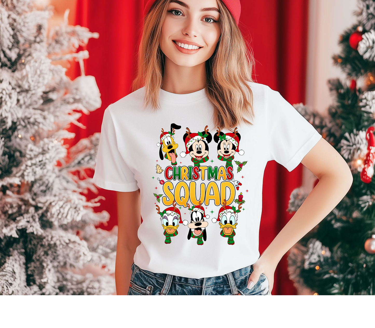 Mouse Christmas Squad - Adult DTF Print Transfer