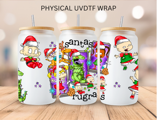 Christmas Santa's Diaper Babies - 16 oz / 20 oz Libby UV DTF Wrap