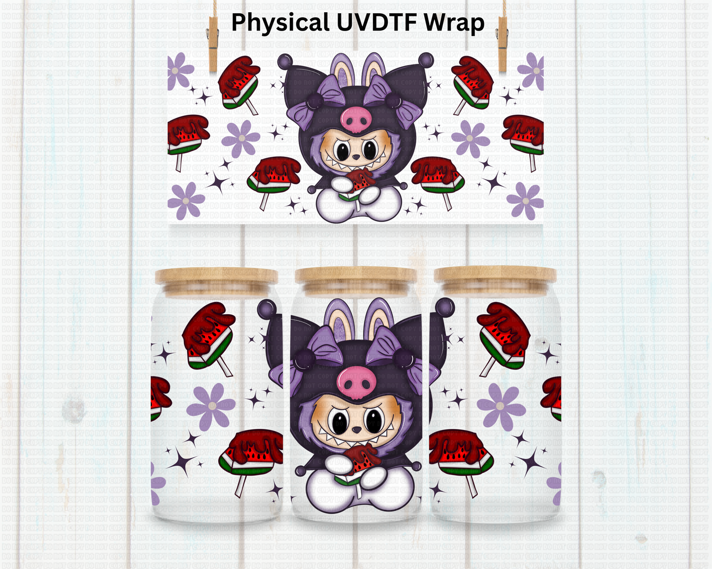 Kawaii LaBu Bear - 16 oz / 20 oz Libby UV DTF