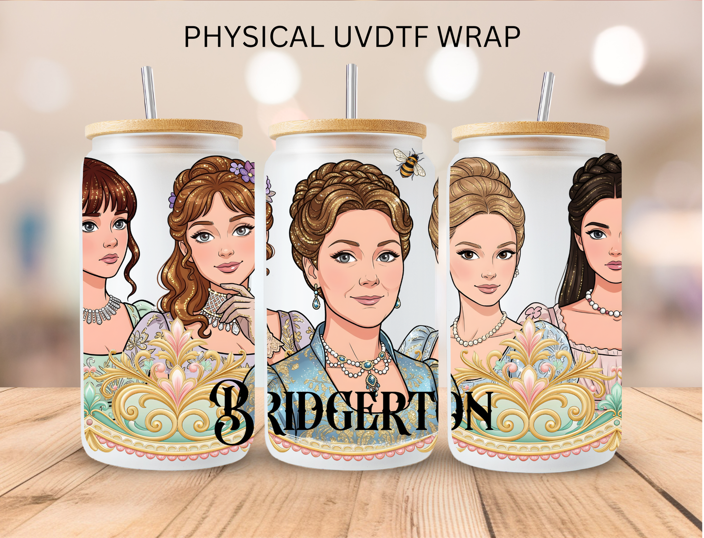 Bridgerton Girls - 16 oz / 20 oz Libby UV DTF Wrap