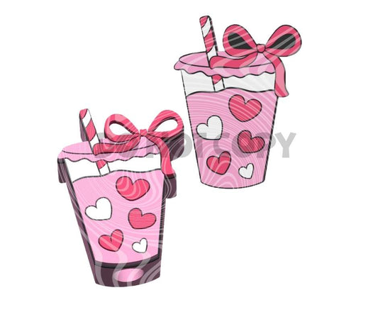 Valentines Heart Drink - 3D Printed Straw Topper