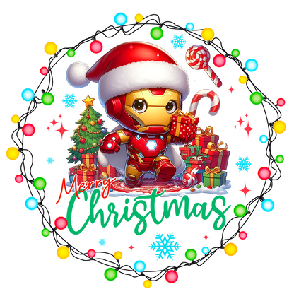 Cartoon Heros Christmas Ornament Bundle 2.8 Inch - Ornament UVDTF Decal