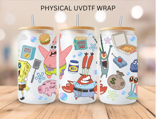 Sponge Friends - 16 oz / 20 oz Libby UV DTF