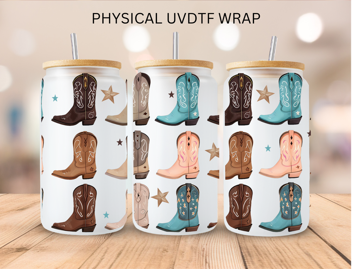 Western Boots - 16 oz / 20 oz Libby UV DTF