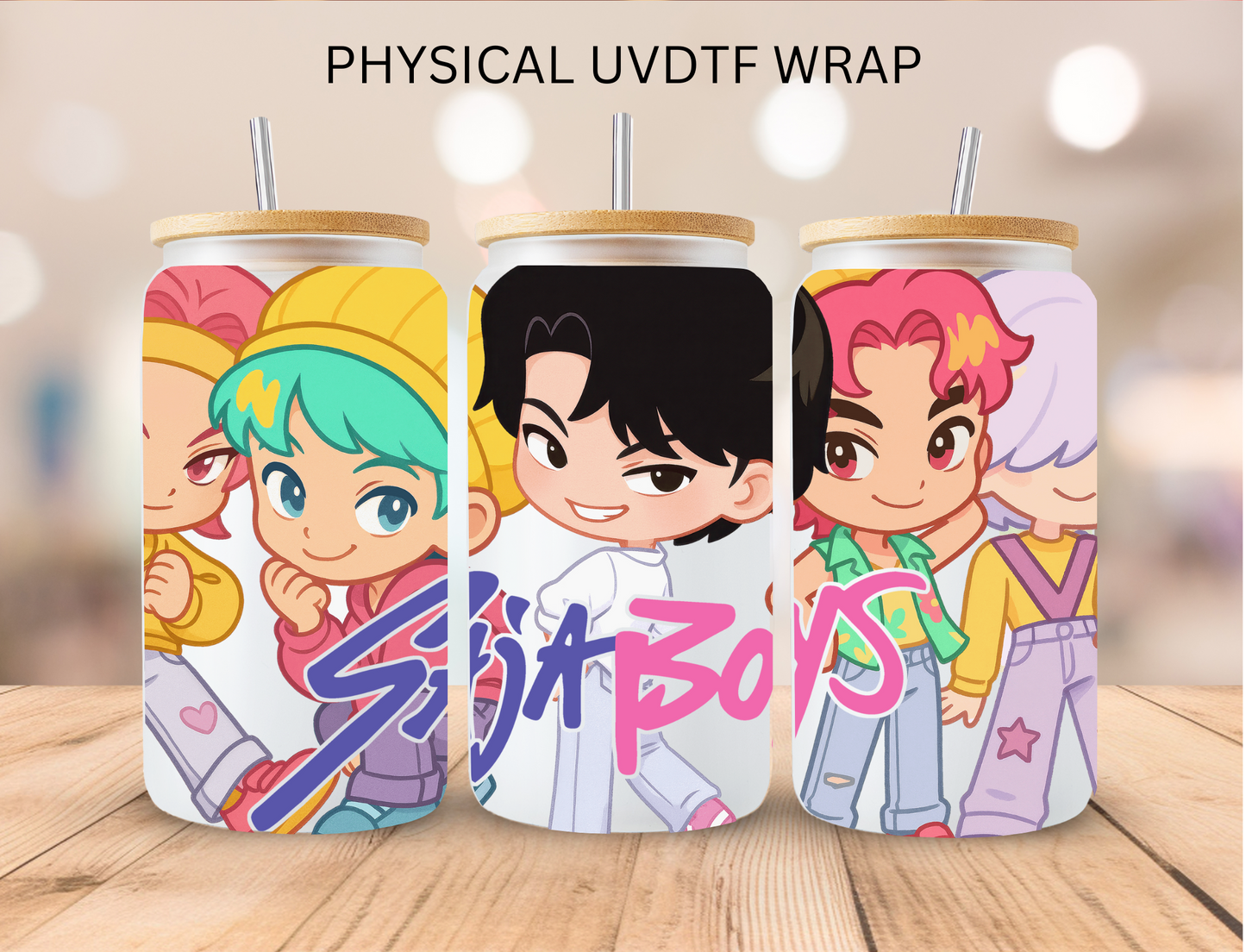 K POP - 16 oz / 20 oz Libby UV DTF Wrap