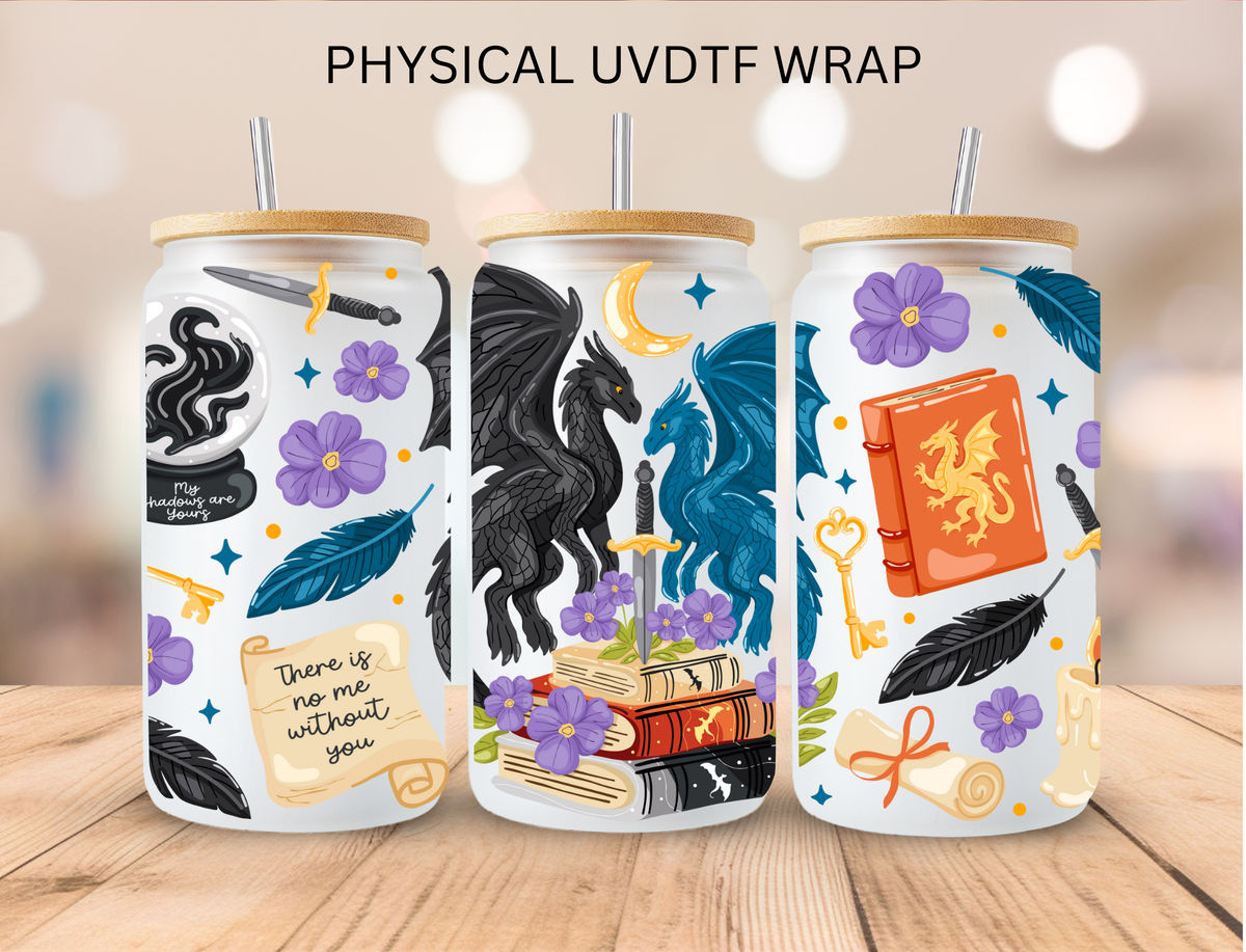 Mystical Dragon Book Lover - 16 oz / 20 oz Libby UV DTF