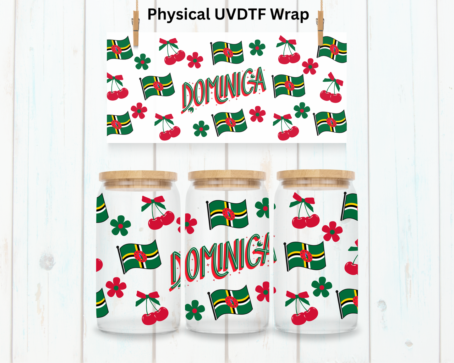 Dominica- 16 oz / 20 oz Libby UV DTF