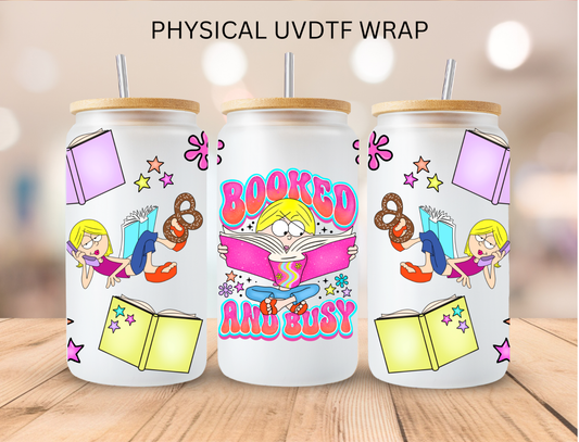 Booked And Busy - 16 oz / 20 oz Libby UV DTF Wrap