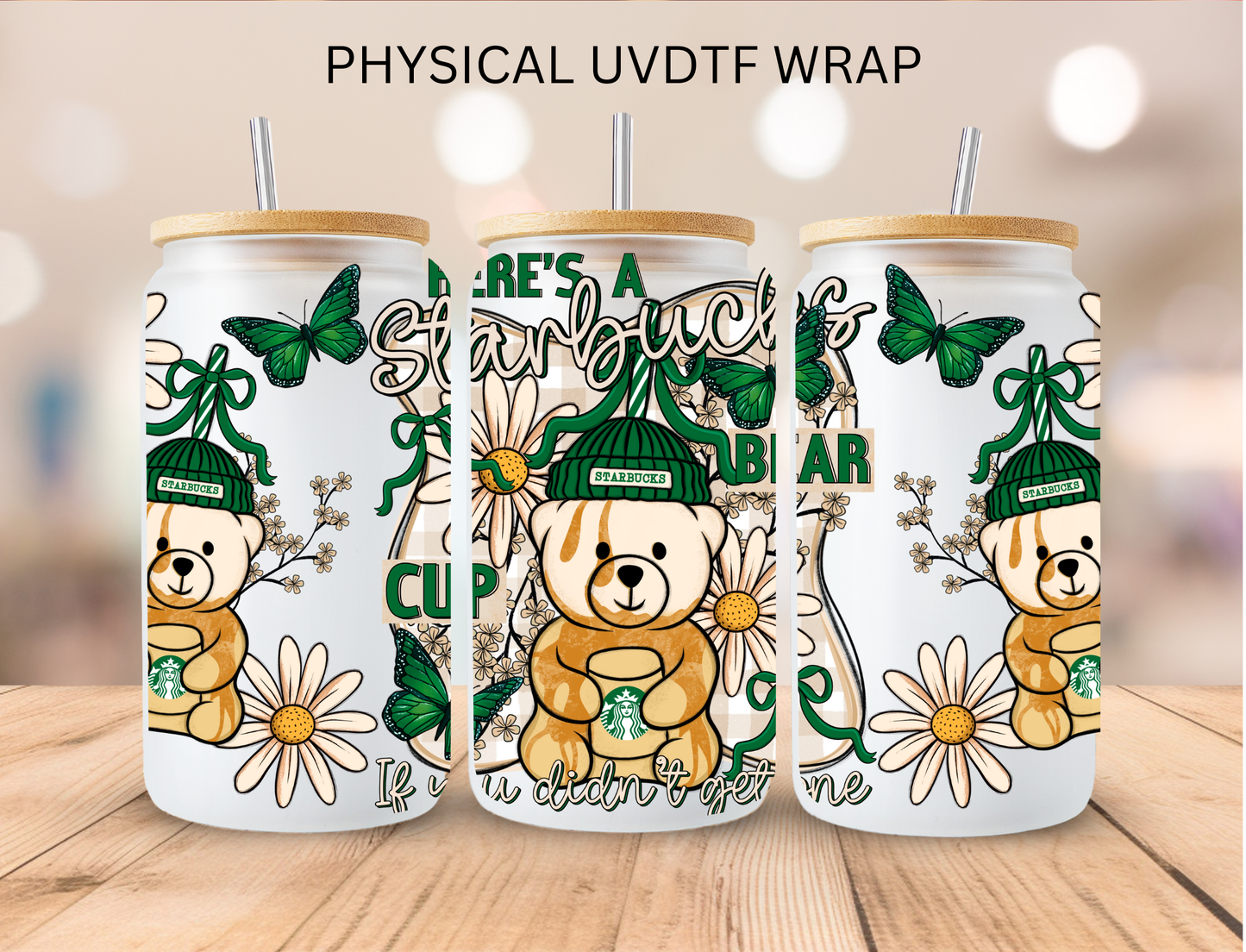 Coffee Bear - 16 oz / 20 oz Libby UV DTF