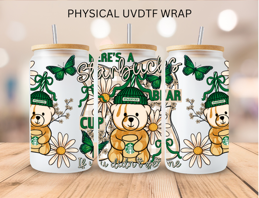 Coffee Bear - 16 oz / 20 oz Libby UV DTF