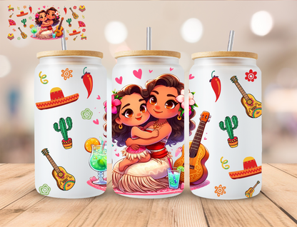 Cinco De Mayo Voyager Princess - 16 oz / 20 oz Libby UV DTF Wrap