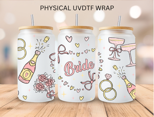 Bride - 16 oz / 20 oz Libby UV DTF Wrap