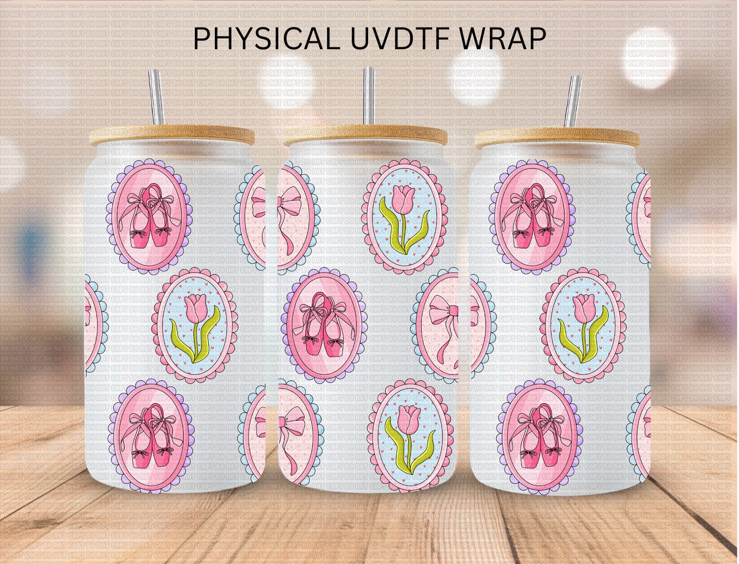 Ballet Portrait - 16 oz / 20 oz Libby UV DTF Wrap (Copy)