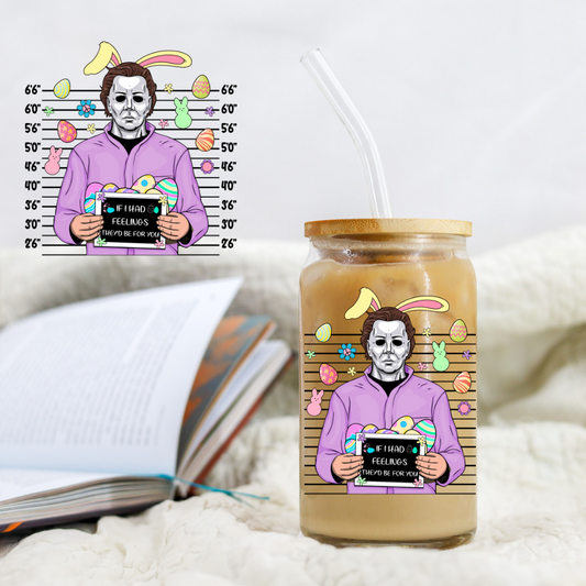 Michael Horror Easter Character Mugshot - UVDTF decal