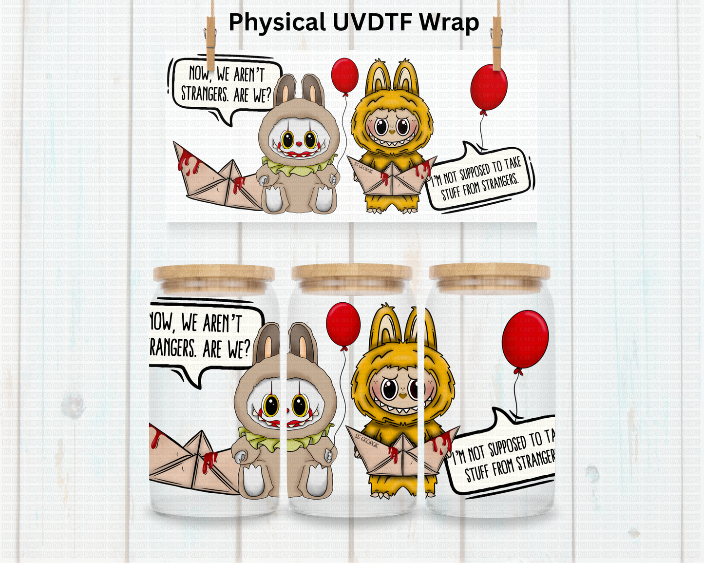 Horror IT LaBu Bear - 16 oz / 20 oz Libby UV DTF