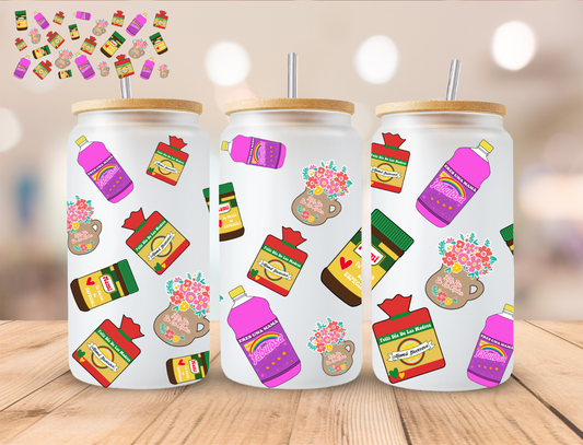 Hispanic Snacks - 16 oz / 20 oz Libby UV DTF Wrap