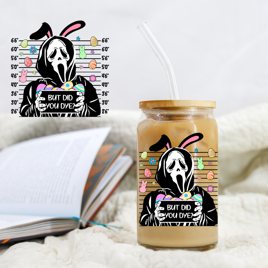 Scream Horror Easter Character Mugshot - UVDTF decal