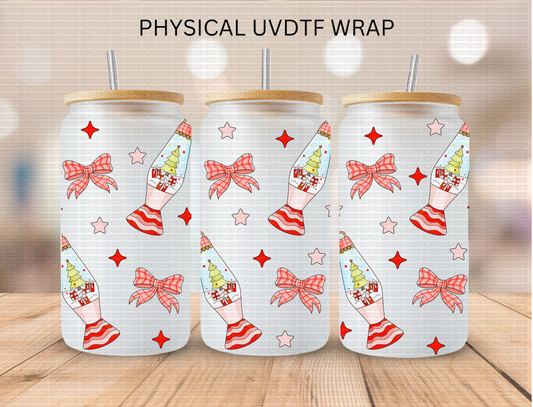Christmas Lava Lamp - 16 oz / 20 oz Libby UV DTF Wrap
