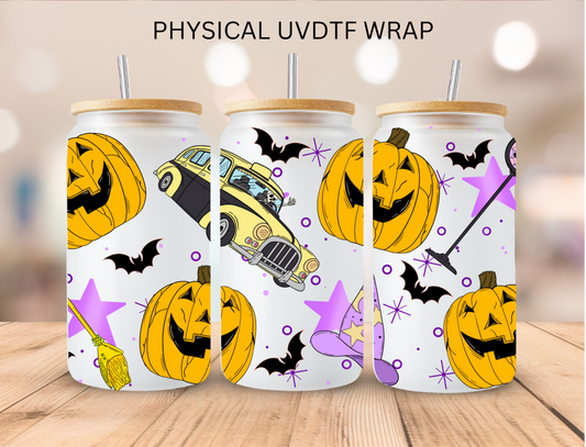 Halloween Spooky Town - 16 oz / 20 oz Libby UV DTF Wrap